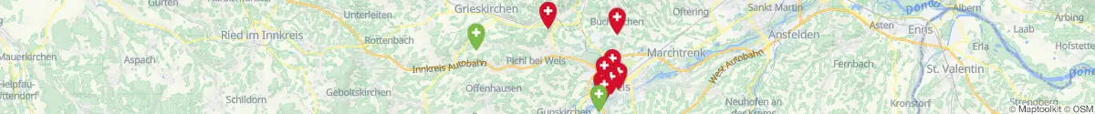 Map view for Pharmacies emergency services nearby Krenglbach (Wels  (Land), Oberösterreich)